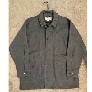 NWOT Men’s gray wool Filson zip up jacket size XXL
